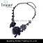 Fashion jewelry Wholesale new model beautiful acrylic flower alloy necklace