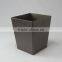 Foldable Faux leather waste bin, dust bin