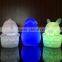 Novelty And Cute color changing LED night light easter bunny toy