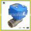 mini brass 2-way electronic valve with DC12V with position indicator and manual override function 20mm