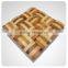 3d modern faux interior mosaic decorative solid wood wall panel
