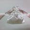 pink drawstring satin candy bag with logo