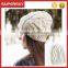 A-515 Crochet twisted cable knit beanie cable pattern knitted beanie hat women cable knit beanie