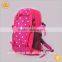 China supplier 420D outdoor student fuchsia school backpack for girl