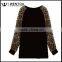 Wholesale Women's Casual Loose Leopard Print Leopard Raglan Shirts