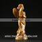Olive Wood Carved Holiday Figurine Of Angel. Medium Size.