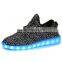 Hot selling led ADULT yeezy light shoes with USB charge led light up MEN yeezy shoes sport shoes