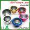 universal clip lens180 degree circle clip fisheye lens for samsung mobile phone