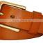 Hot products leather belt solid brass buckle original brass polished buckle