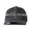 grey color hot sale short brim cheap 6 panel blank fitted hats wholesale