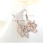 2015 Fancy Leaf Shape Hanging Diamond Wedding Earring