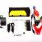 high quality 12000mah 12V portable mini car jump starter 3 LED with emergency hammer with power bank & belt cutting knife