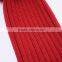 Chinese Red Wool knit hat with big fur ball on the top for fashion girls KZ160079