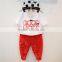 Hot Selling Summer Fashion Design Breathable Printing Letters Casual Unisex Children Clothes Set