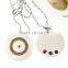 Factory Pendant with Magnetic White Essential Oil Diffuser Necklace