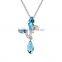 Dazzle Crystal Necklaces Full Rhinestone Butterfly Type Droplet Pendant Choker Elegant Dress Jewelry Accessories For Lady