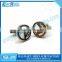3D design silver plated blank cufflink
