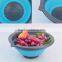 2015New Collapsible Collander Of Foldbale Draining Basket Strainer