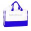 Canvas leather splice monogrammable non woven bag