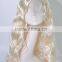 Light blond body cave curls wigs N195