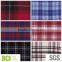 cotton checked brushed flannel shirting fabric for men