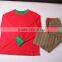 2016 popular red and green strip christmas pyjamas adult overalls