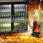 208L Two Glass Door Beverage Display Cooler for Beer