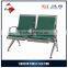 2 Seats paddings stainless steel public seating chair