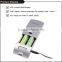 Best seller with LED indicated AA/AAA NIMH 9v battery charger for smartphone