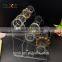 free standing custom clear acrylic jewelry display stand