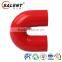 Red 1'' 25mm 180 degree Elbow Silicone Hose Pipe 102mm U shape Coupler Turbo
