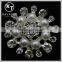Good quality NK006 metal rhinestone button with pearl for clothes