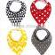 Bandana Baby Bib Set by Bambinio - 4 Unisex Design Drool Bibs for Boys and Girls