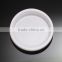 ecofriendly disposable PS white dinner plates