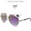 2016 new wholesale metal double beam reflective sunglasses