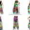 thai HIPPIE BOHO tie dye knot rayon summer maxi romper long jumpsuit pants