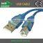USB cable 2.0V AM/BM A Male to B male gold plated connector