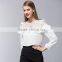 Pretty Steps 2016 Design elegant women blouse tops chiffon blouses Chiffon Long Sleeve Shirt Blouses Top