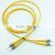 ST fiber optic duplex patch cord