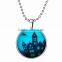 New 2016 winter Christmas gift for childern jewelry beads chian glow in the dark city photo pendant hot necklace 2016