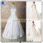 JJ3631 Beaded satin tailored Long removable train wedding dress with removable skirt