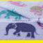 Elephant Printed Anti-pilling Polar Fleece Polyester Fleece Fabric,polar fleece for kids blanket.