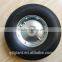 Solid rubber wheel with metal rim 10"x2.5"