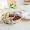 Multifunction Compote Fruit Bowl/Plates Dried Fruit Pierced Tray Pumpkin White