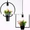 Sky garden LED hanging lantern light with planter pot