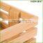 Bamboo Square Crate Riser Slated Stoarge Bin Homex BSCI/Factory