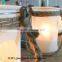 Interesting Candle Holders Blue Painted Glass Jars for Candle Holders