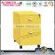 Personal metal drawer cabinet storage cabinet 3 drawer mobile pedestal cabinet