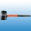 rubber mallet hammer with black fibreglass shafted handle STM017