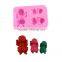 Liquid silicone cake mold three baby baking DIY tool chocolate silicone tool  1688 agent
